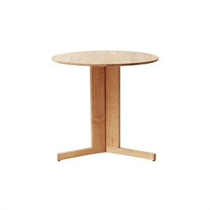 Form & Refine Trefoil Table Ø75 Valkoöljytty Tammi