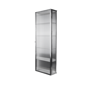 Ferm Living Haze -seinäkaappi, 35x100 Cm, Ruostumaton Teräs