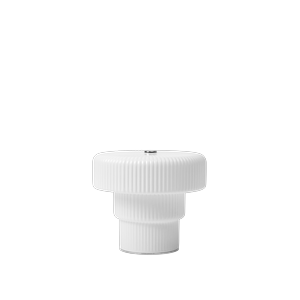 Ferm Living Ripple -kannettava Valaisin H10, Valkoinen