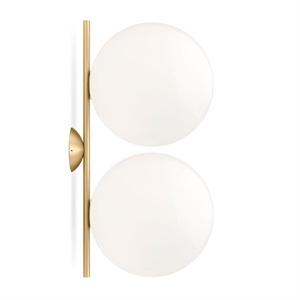 Flos IC C/W2 Double Wall Lamp Brass