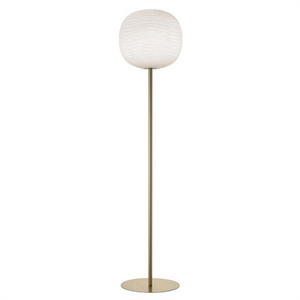 Foscarini Gem Floor Lamp White/ Gold