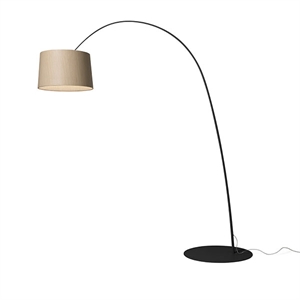 Foscarini Twiggy Lattiavalaisin LED Musta & Puu
