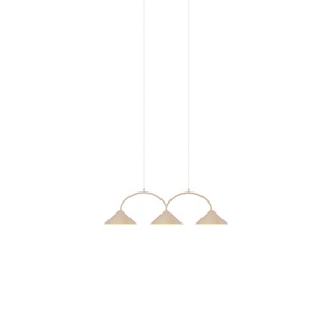 Globen Lighting Curve 3 riippuvalaisin, beige