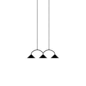 Globen Lighting Curve 3 riippuvalaisin musta