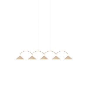 Globen Lighting Curve 5 riippuvalaisin, beige