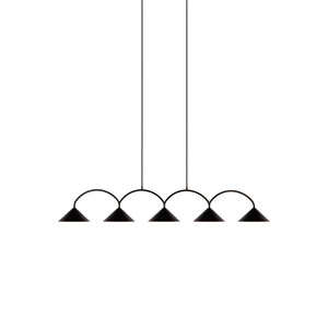 Globen Lighting Curve 5 riippuvalaisin musta