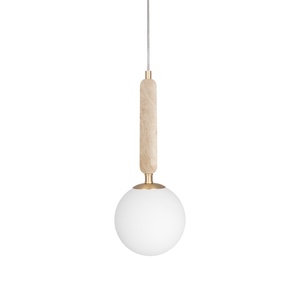 Globen Lighting Torrano 15 riippuvalaisin, beige, travertiini