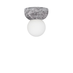 Globen Lighting Torrano 13 -seinä-/kattovalaisin, harmaa marmori
