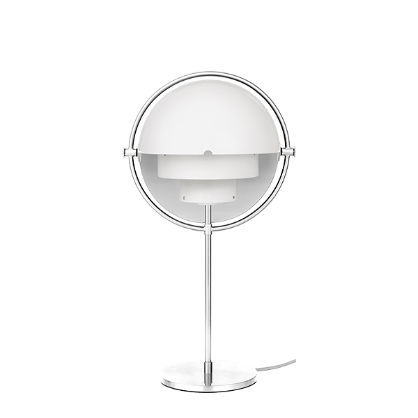 GUBI Multi-Lite Table Lamp Chrome & White