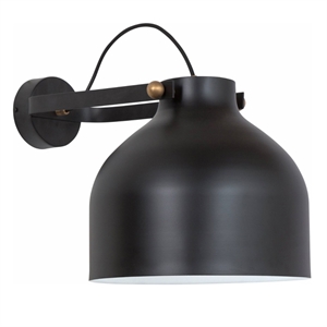 Konsthantverk Kanna Wall Light - Raw Brass & Matt Black
