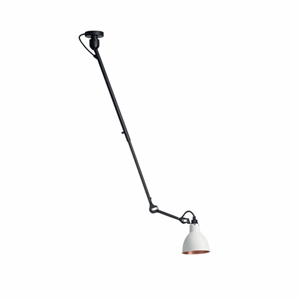 Lampe Gras N302 ceiling lamp mat black & white/copper