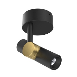 Linea Light Goose -seinävalaisin Ø14 musta/kulta