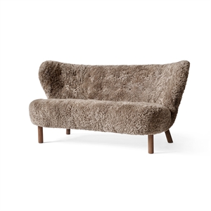 &Tradition Little Petra VB2 Sofa Sahara Sheepskin/Walnut