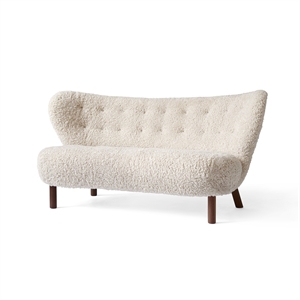 &Tradition Little Petra VB2 Sofa Moonlight Sheepskin/ Walnut