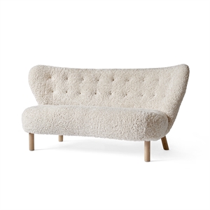 &Tradition Little Petra VB2 Sofa Moonlight Sheepskin/White Oiled Oak