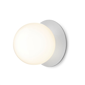 Nuura Liila Large Wall/Ceiling Lamp Silver/Opal White