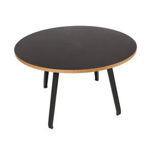 Bent Hansen Primum Dining Table Ø140 Black/ Lacquered Beech