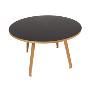 Bent Hansen Primum Dining Table Ø140 Black/ Lacquered Oak