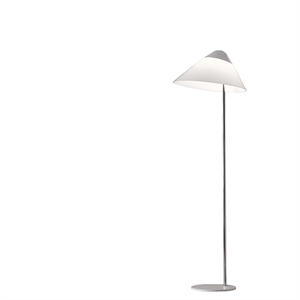 Pandul Opala MAXI Floor Lamp White Top, White Base