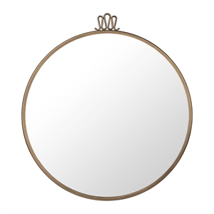 GUBI Randaccio Wall Mirror Round Ø60 cm Antique Brass