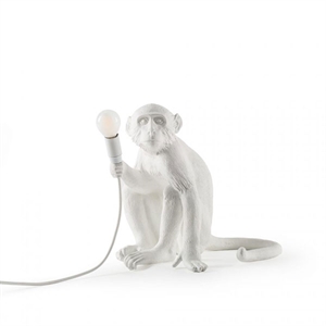 Seletti Monkey-istuinpöytälamppu Valkoinen Ulkona