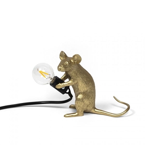 Seletti Mouse Mac-istuinpöytälamppu Kultainen