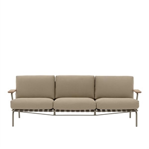 Muuto Settle Outdoor 3-istuttava sohva Ribbed Weave 5/Taupe