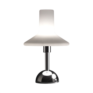 TATO Olly Table Lamp Chrome & White Medium