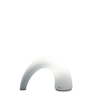 FontanaArte Thor -pöytävalaisin, Keskikokoinen, Opaalilasi