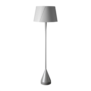 TATO De-Lux A4 Floor Lamp Silver & Matt White