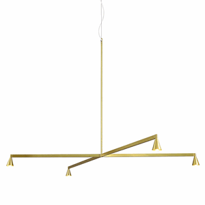 Trizo 21 Austere Chandelier X 50 Brass