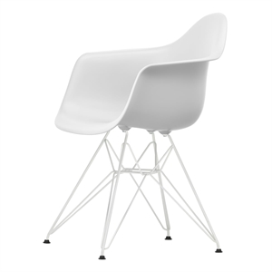 Vitra Eames Plastic RE DAR Ruokailutuoli Puuvilla Valkoinen/Valkoinen