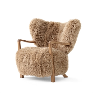 &Tradition Wulff ATD2 Armchair Sheepskin Honey 50 Mm/ White Oiled Oak