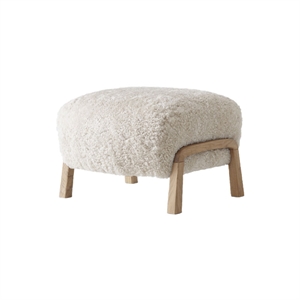 &Tradition Wulff ATD3 Pouf Sheepskin Moonlight/Oak