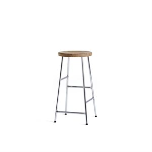 HAY Cornet Bar Stool H65 Chrome/ Oiled Oak