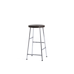 HAY Cornet Bar Stool H65 Chrome/ Smoked Oak