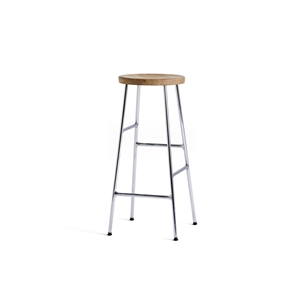 HAY Cornet Bar Stool H75 Chrome/ Oiled Oak