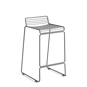 HAY Hee Bar Stool H65 Asphalt Gray