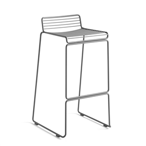 HAY Hee Bar Stool H75 Asphalt Gray