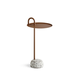 HAY Bowler Side Table Granite/Pale Brown