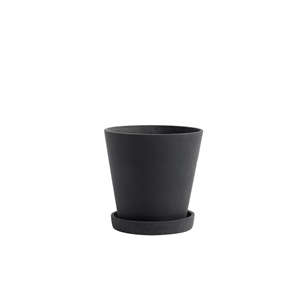 HAY Flowerpot Ja Lautanen M Musta