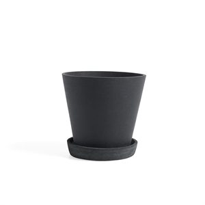 HAY Flowerpot ja lautanen L musta