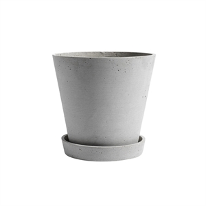 HAY Flowerpot lautasella XL harmaa