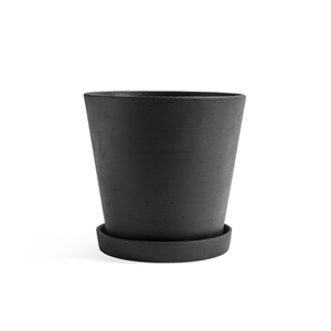 HAY Flowerpot Ja Lautanen XXL Musta