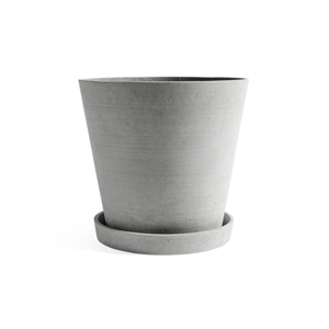 HAY Flowerpot Ja Lautanen XXXL Harmaa