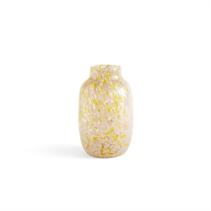 HAY Splash Round Vase Large Light Pink/ Yellow