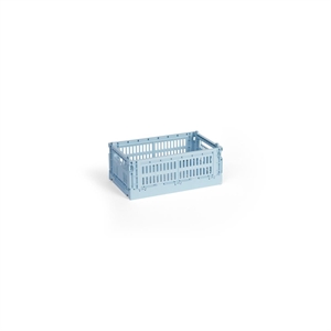 HAY Colour Crate -säilytyslaatikko pieni vaaleansininen