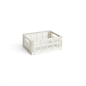 HAY Colour Crate -säilytyslaatikko, Keskikokoinen, Luonnonvalkoinen