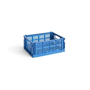 HAY Colour Crate -säilytyslaatikko, Keskikokoinen, Sähkönsininen