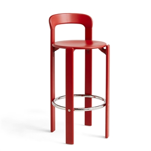 HAY Rey Barstool Scarlet Red